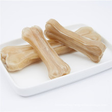 White rawhide pressed bone dog chews